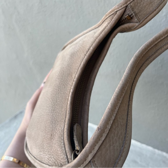 Vintage Coach Nubuc Ergo Mini Zip Sand Shoulder Bag 4396 - Picture 9 of 15